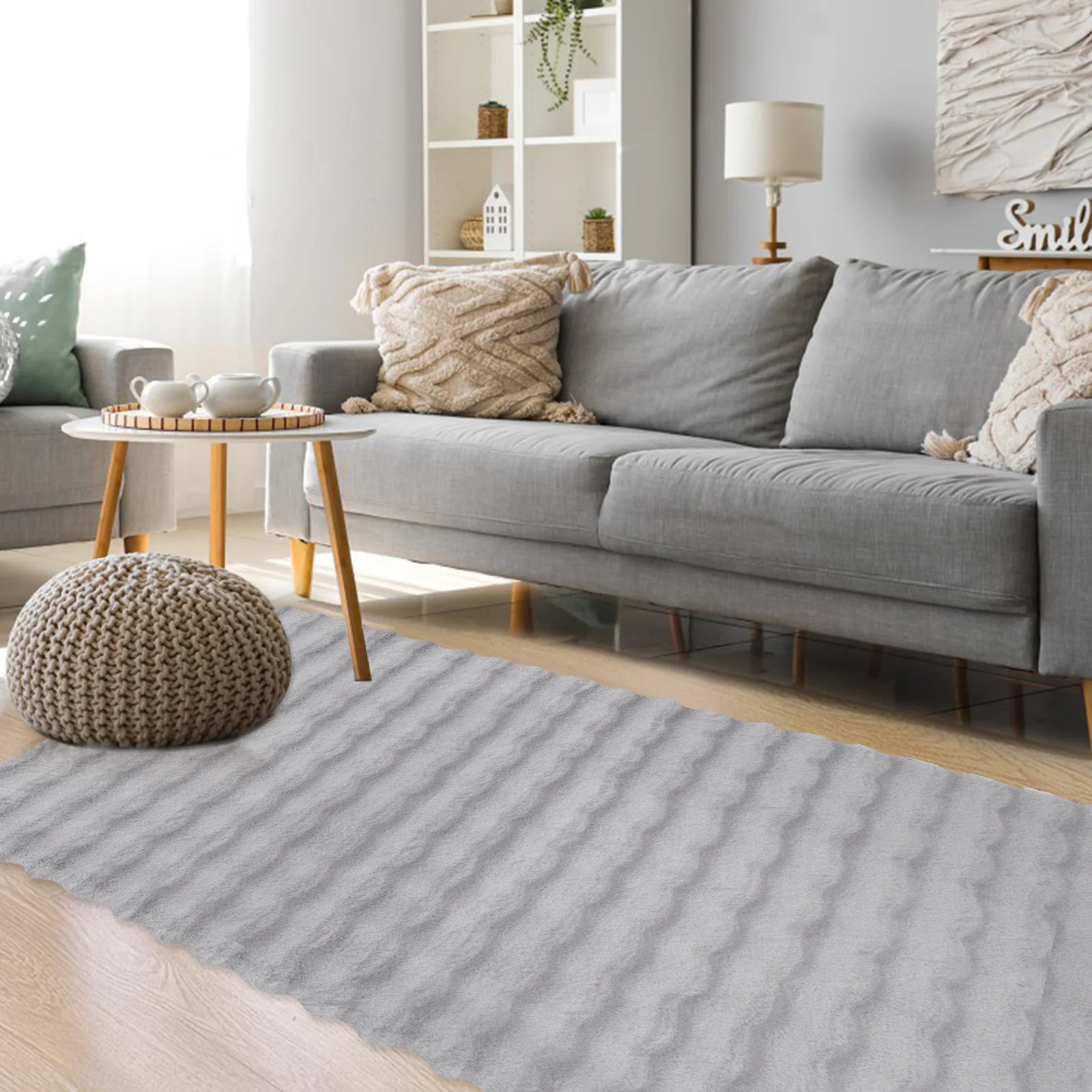 HOMELUX Superweicher Kunstfell Teppich, rutschfest & dekorativ. Idealer Hochflor für Wohnzimmer, Schlafzimmer & Fußbodenheizung geeignet - Image 2