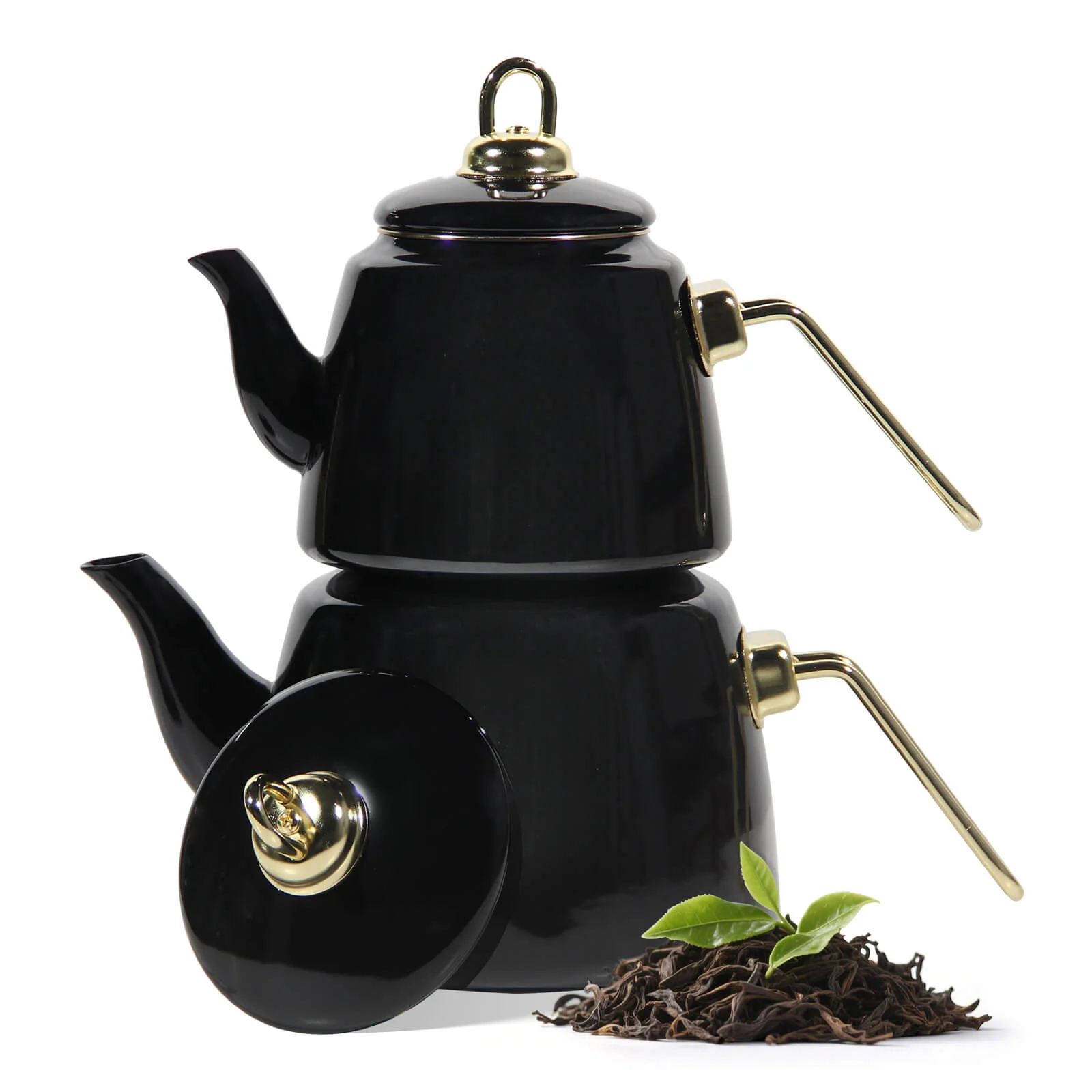 Homelux Türkische Teekanne 2L+1L, Emaille Wasserkessel Set, Induktionsgeeignet, Teekocher für alle Herdarten - Image 8