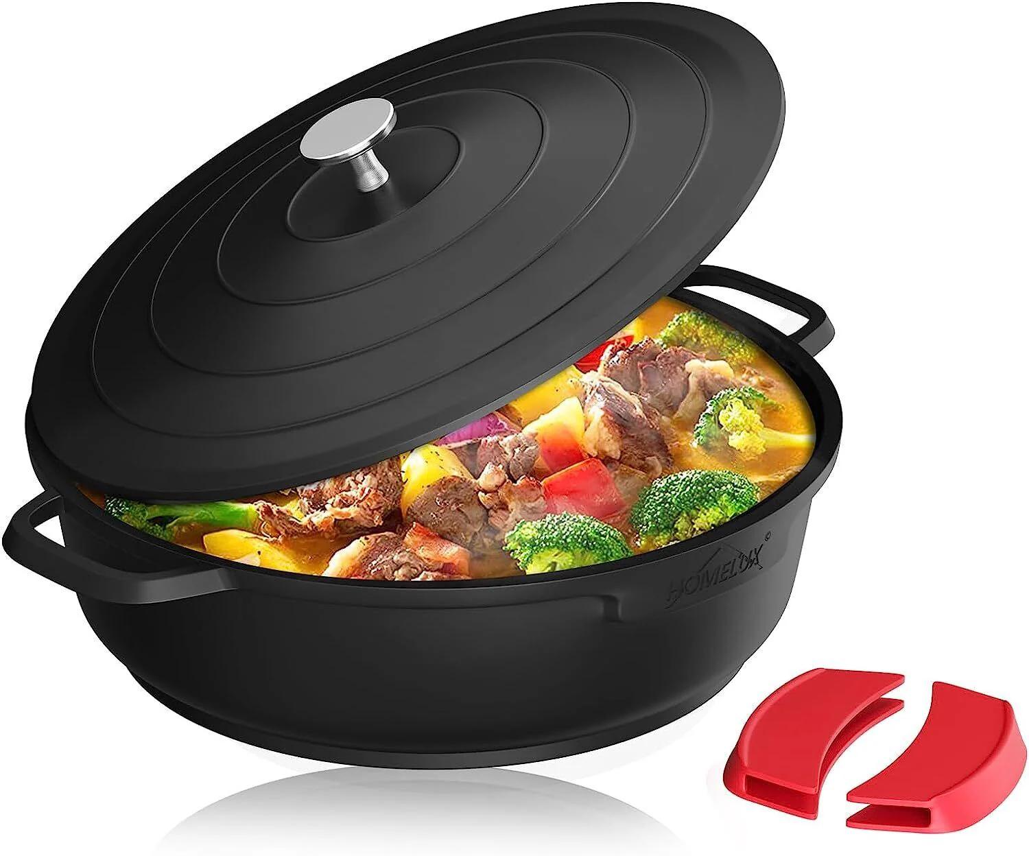 Induktion Kochtopf 24/28cm Topf Antihaftbeschichtung, für alle Herdarten 4L/6L - Image 13
