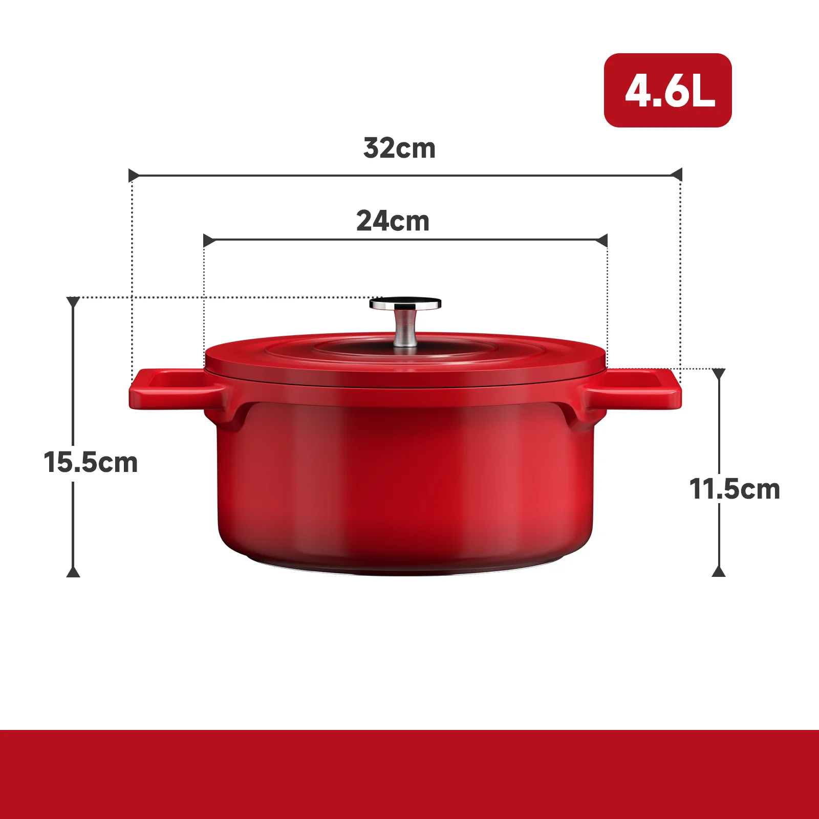 Kochtopf Induktion 12/20/24/28cm Aluguss Topf mit Antihaftbeschichtung - Image 16