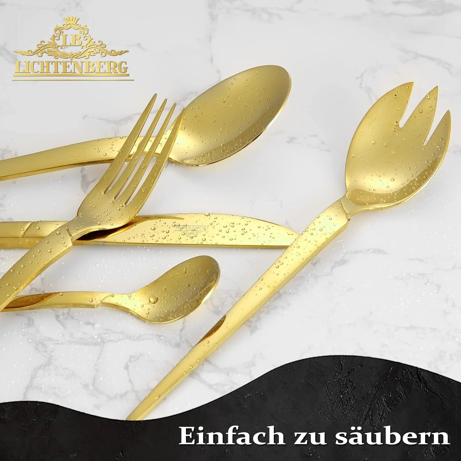 72-teiliges Besteckset aus glänzendem 18/10-Edelstahl für 12 Personen. Spülmaschinenfest & langlebig. Perfekt für jede Gelegenheit - Image 11