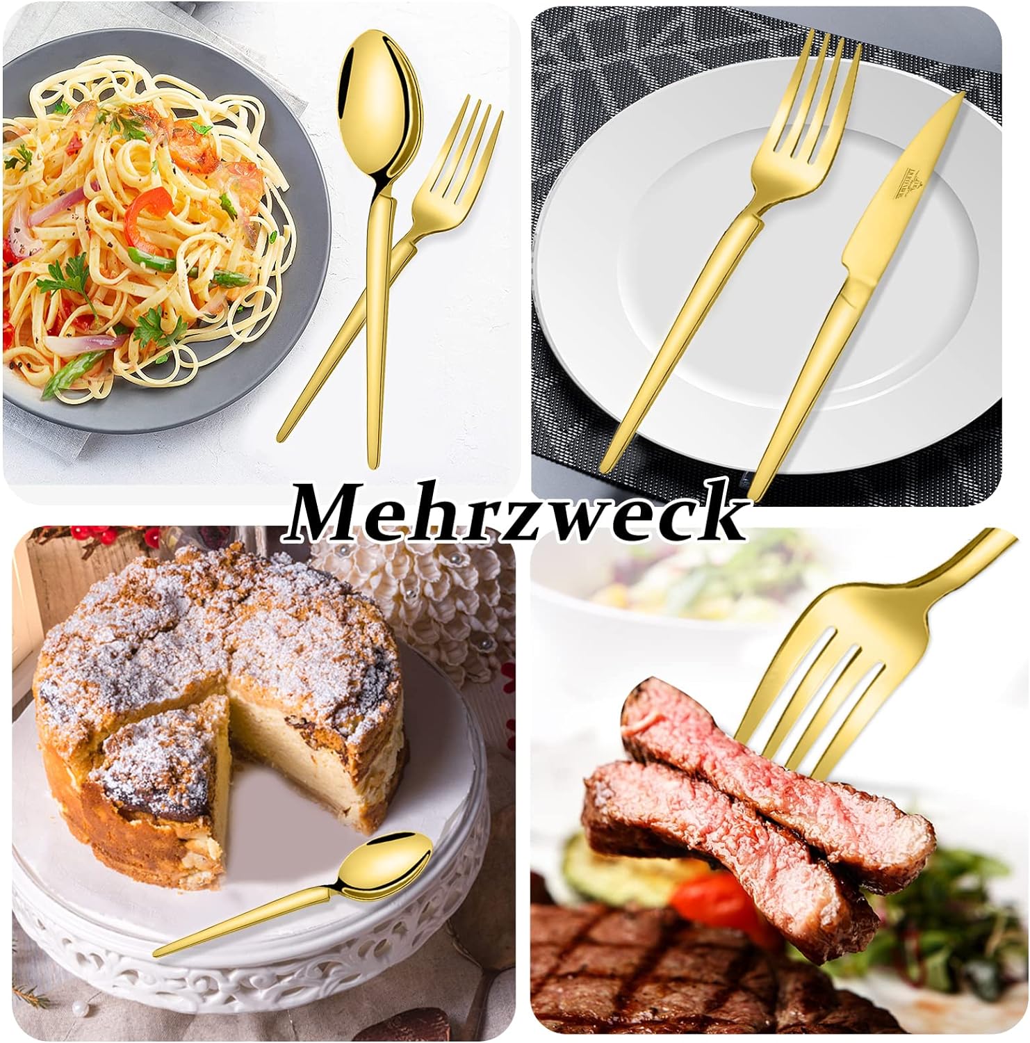 72-teiliges Besteckset aus glänzendem 18/10-Edelstahl für 12 Personen. Spülmaschinenfest & langlebig. Perfekt für jede Gelegenheit - Image 9