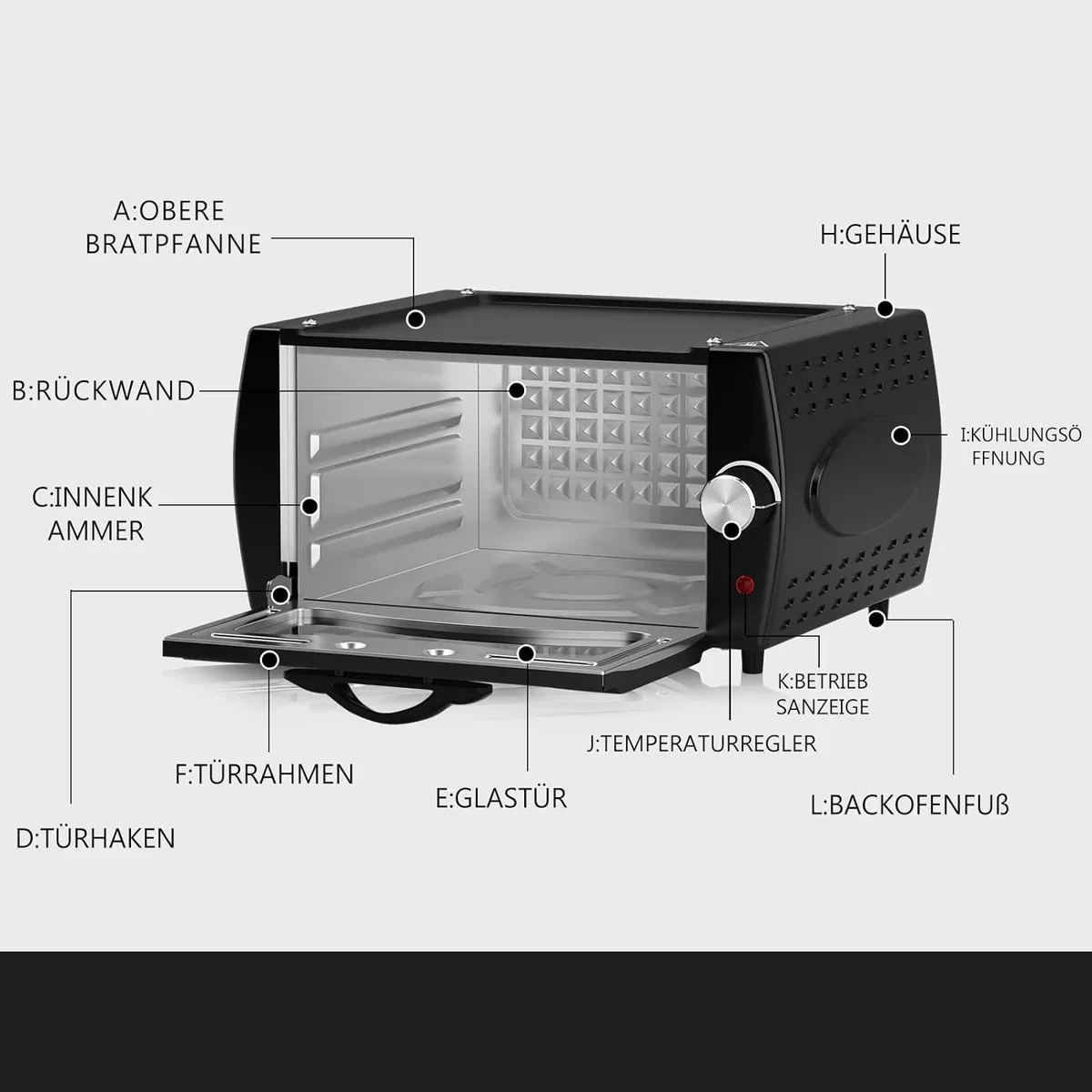Scheffler Mini Tandoor Ofen Oven Pizza Chapati Roti Lahmacun Manakish Naan Brot - Image 3