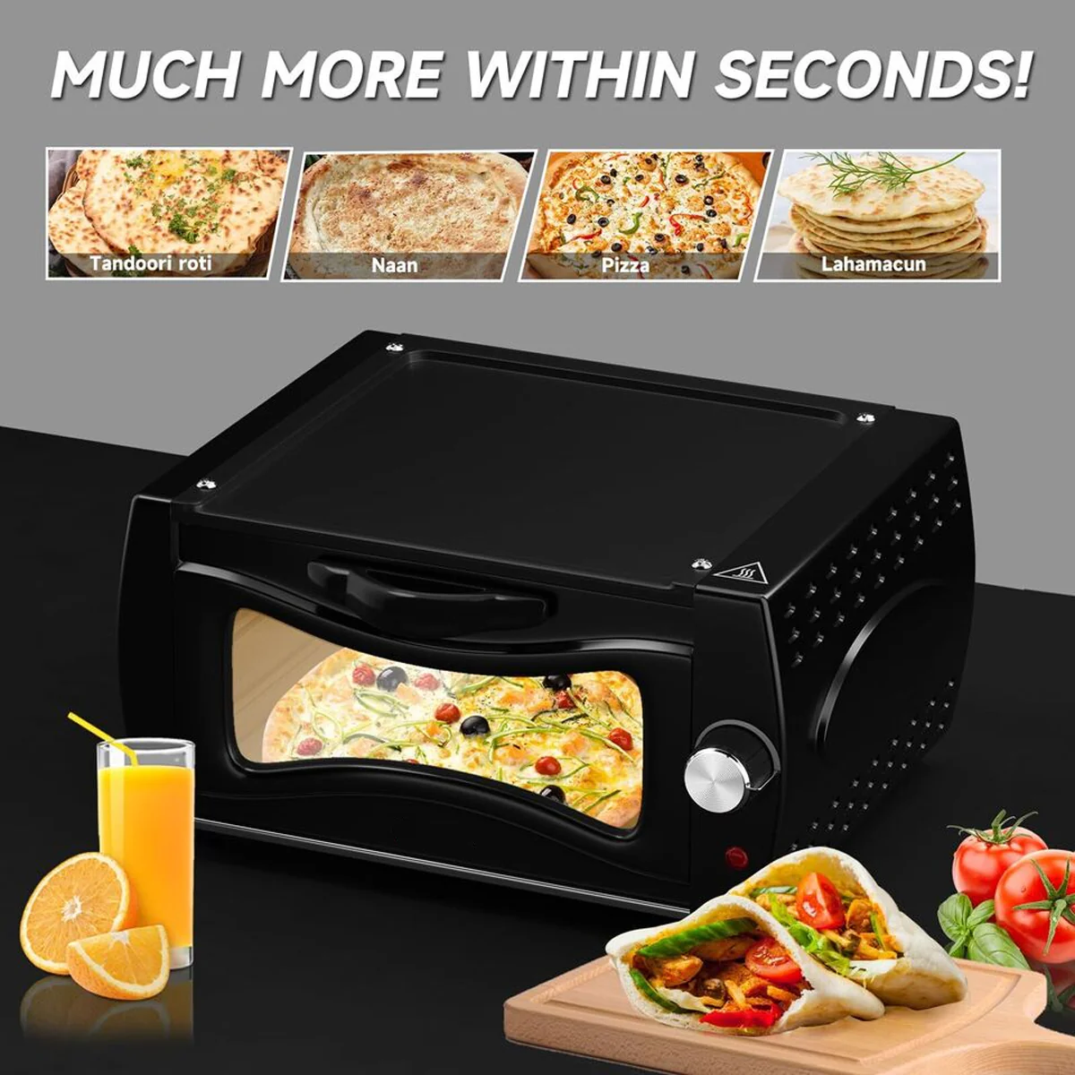 Scheffler Mini Tandoor Ofen Oven Pizza Chapati Roti Lahmacun Manakish Naan Brot - Image 7