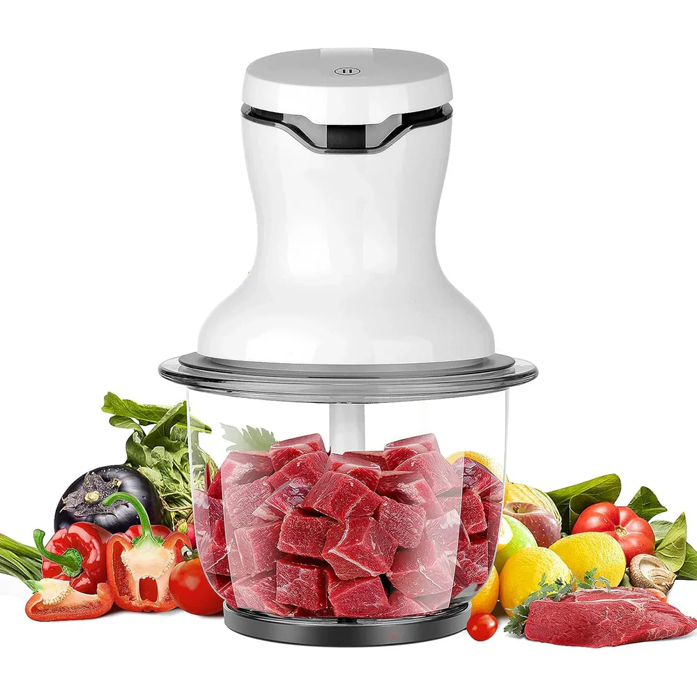 Scheffler Electric Multi Chopper Kitchen Electric with 1.5 L Glass Container, 300 W, 4 Stainless Steel Mes, 2 Speeds, Universal Chopper Food Chopper - Image 7