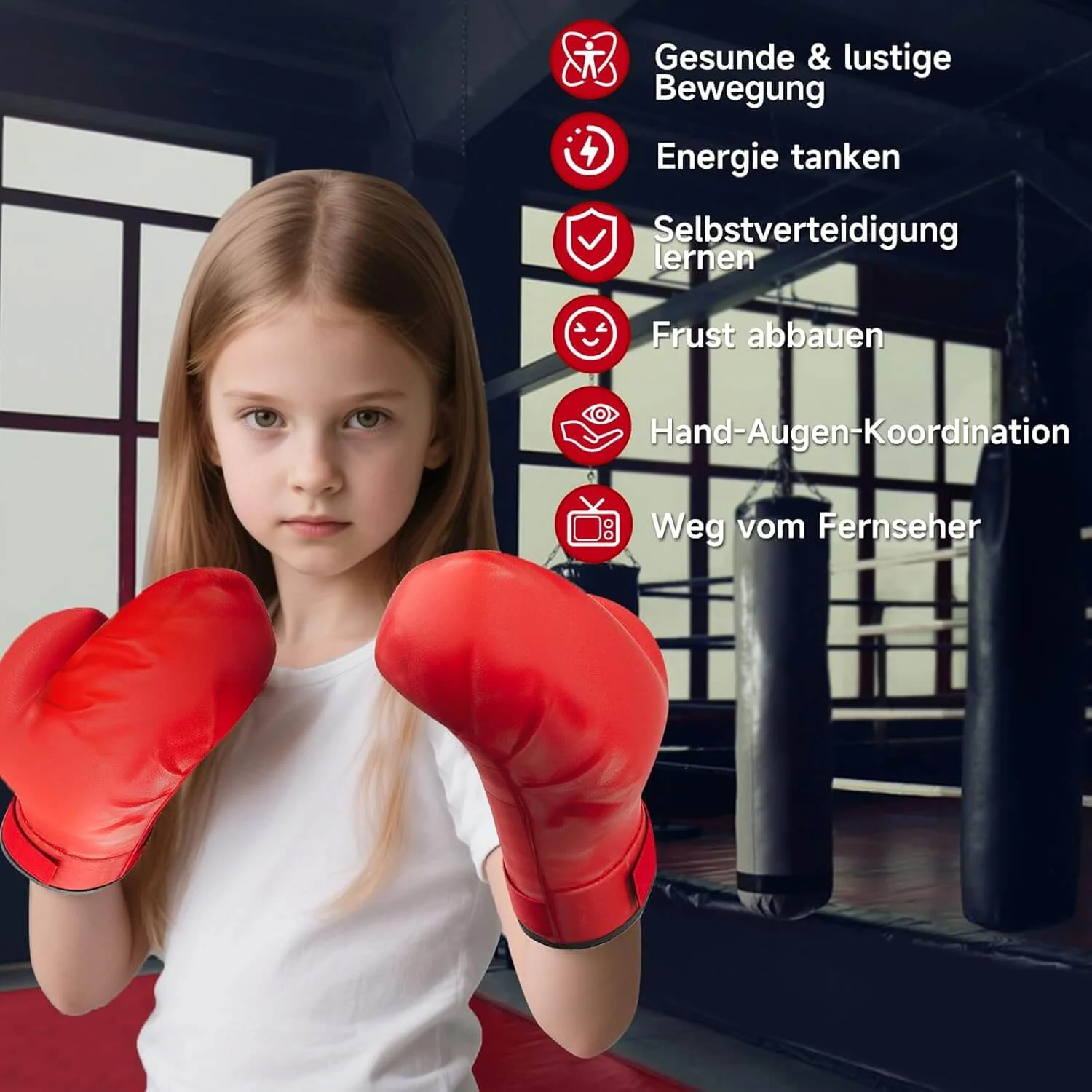 Punchingball Set mit Standbox, höhenverstellbar 121-145cm, Box Reflexball inkl. 1 Paar Handschuhe & Pumpe, Boxsport für Anfänger & Profis - Image 6