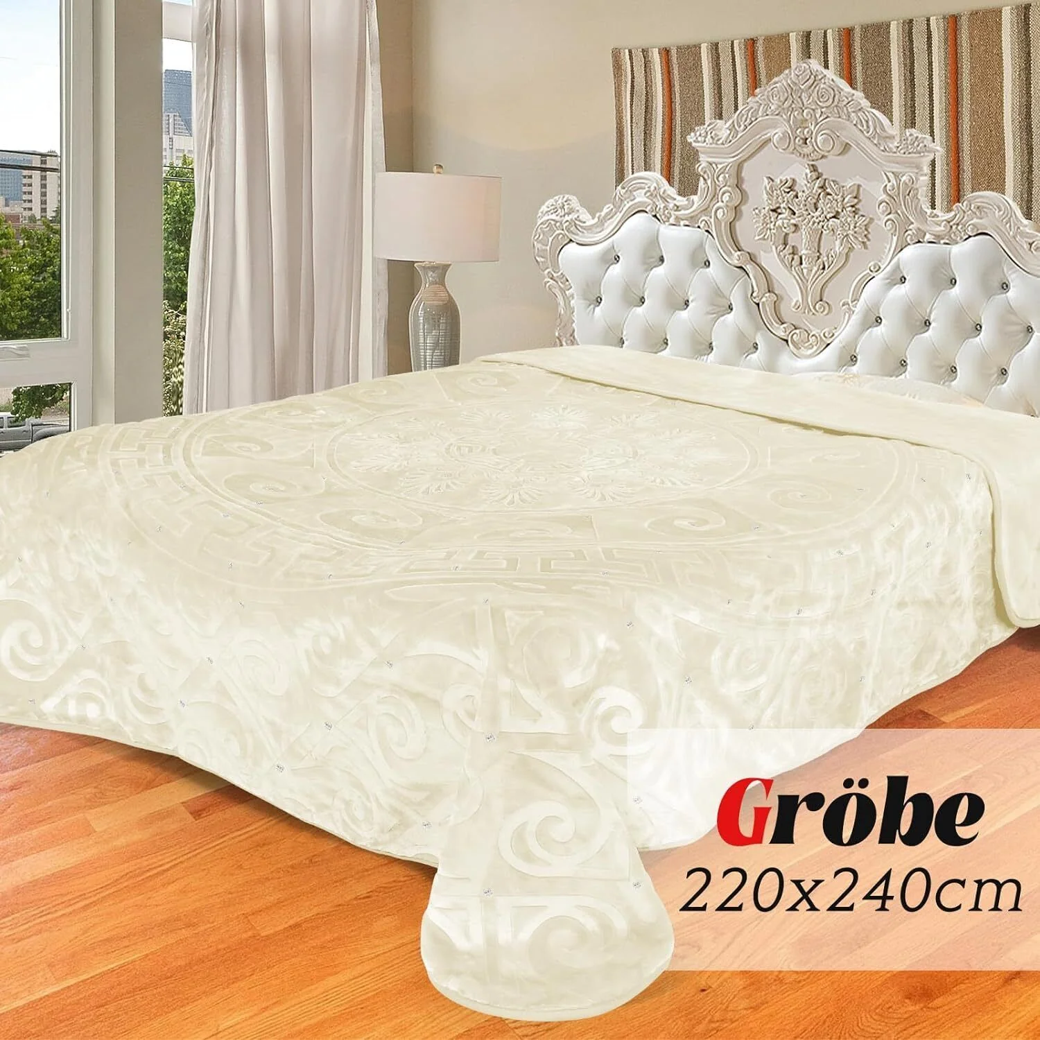 Sanftes Heimat-Fleece Kuscheldecke Flauschig Wohndecke Weich Bettdecke Plüsch Decke 200x240cm - Image 8