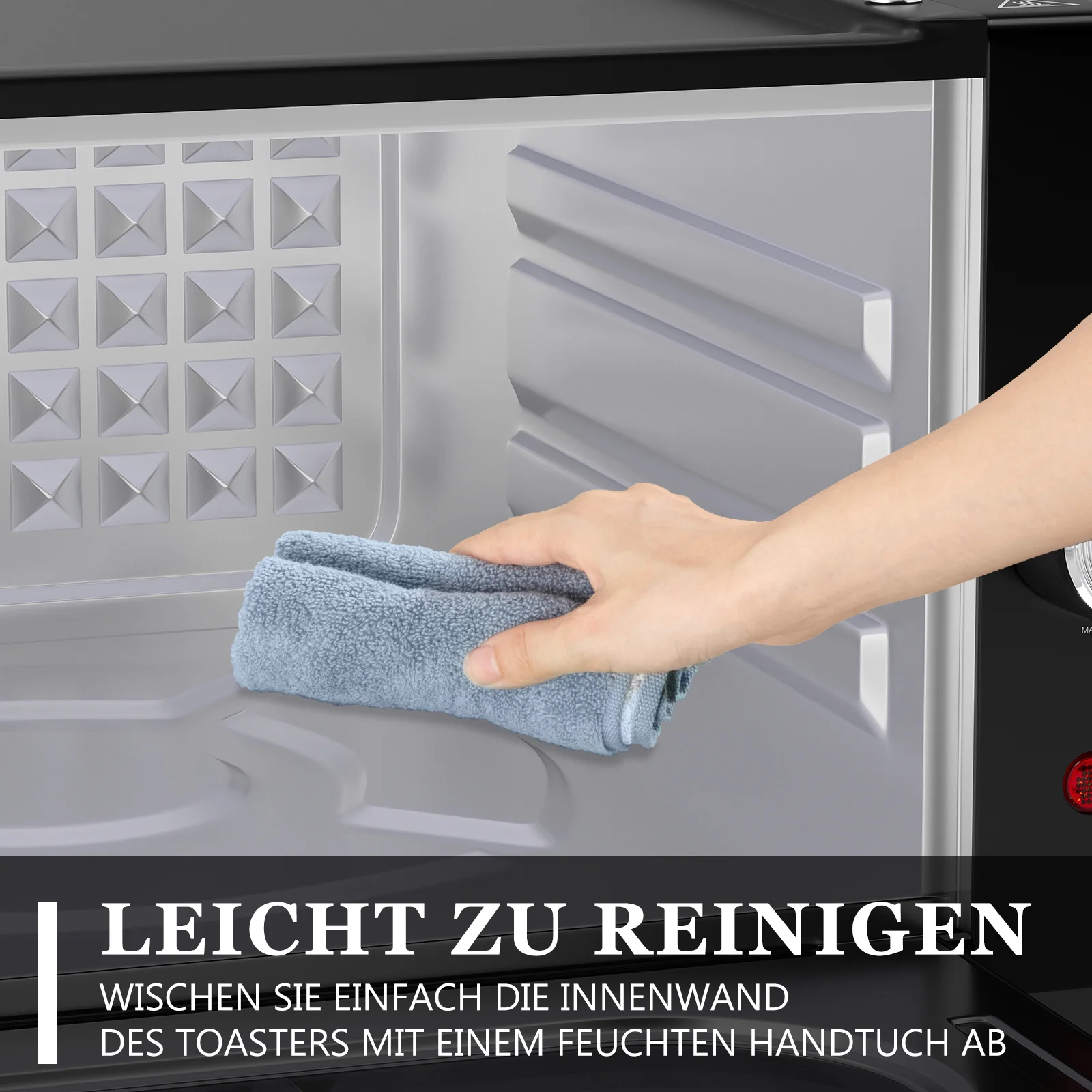 Scheffler Minibackofen Mini-Tandoor 2100 W mit Antihaftbeschichtete Deckplatte, großes Sichtfenster - Image 7
