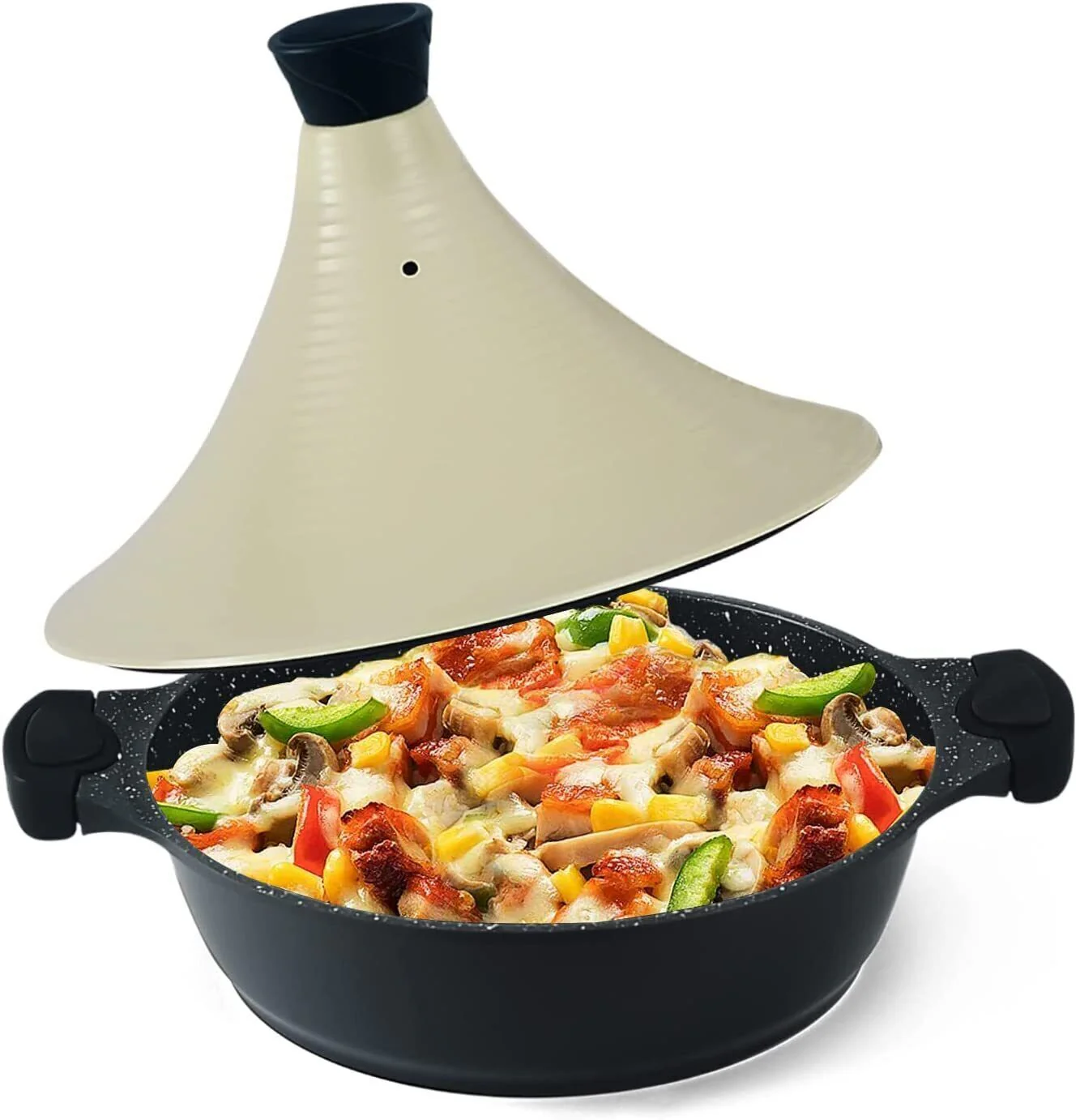 Scheffler Tajine-Topf – Marokkanische Tajine 28 cm Antihaftbeschichtung aus Aluminium mit konischer Form - Image 7