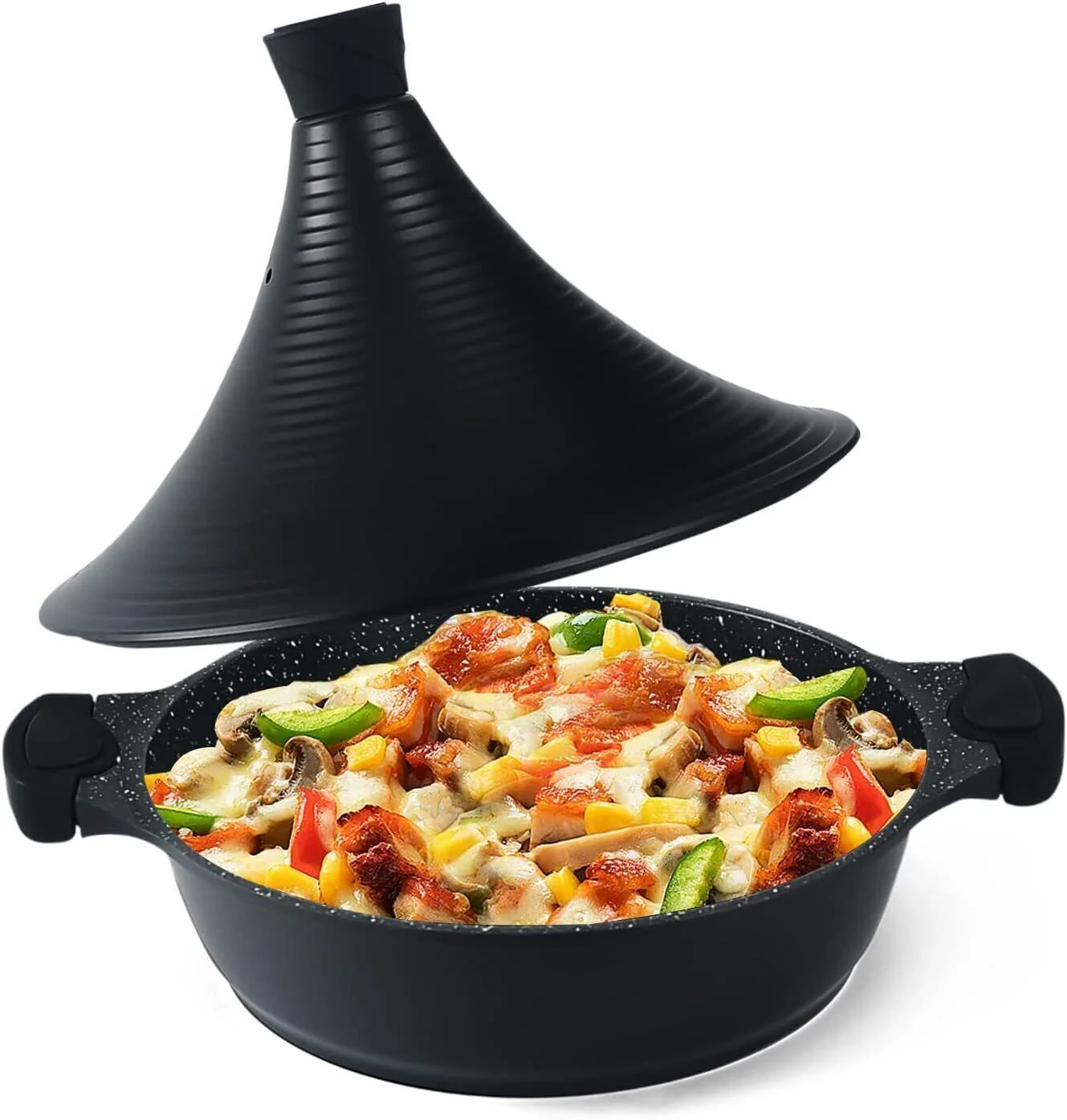 Scheffler Tajine-Topf – Marokkanische Tajine 28 cm Antihaftbeschichtung aus Aluminium mit konischer Form - Image 8