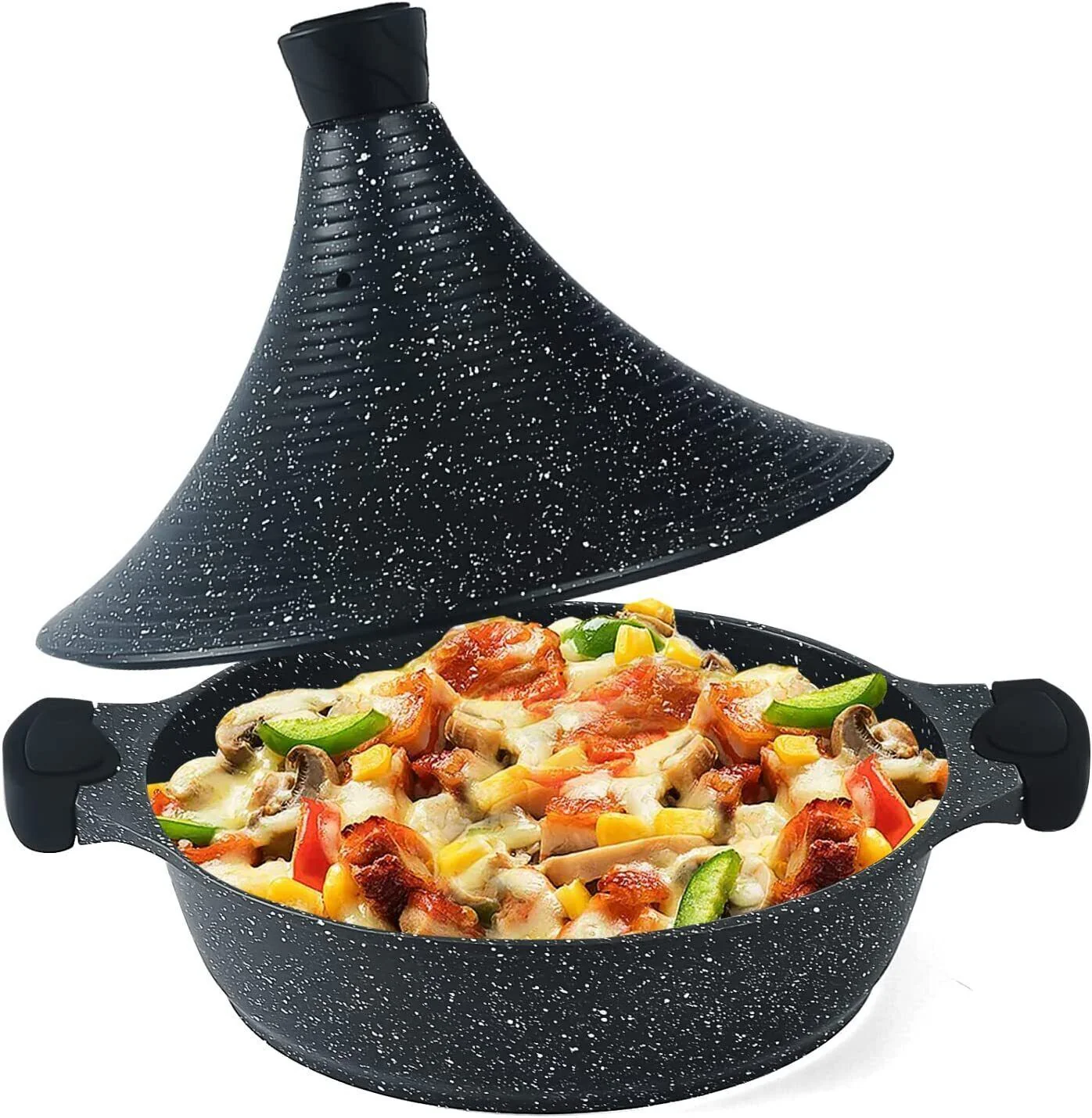 Scheffler Tajine-Topf – Marokkanische Tajine 28 cm Antihaftbeschichtung aus Aluminium mit konischer Form - Image 9