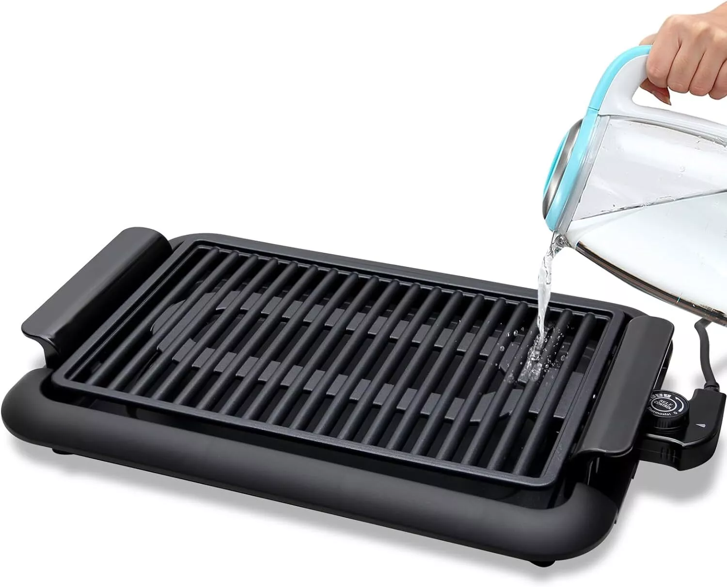 Scheffler Elektrogrill 1200W Balkon & tragbar, rauchfrei. BBQ Grill 38x25cm Schnellheizung sicheres Kochen konstante Temperatur leicht zu reinigen - Image 7