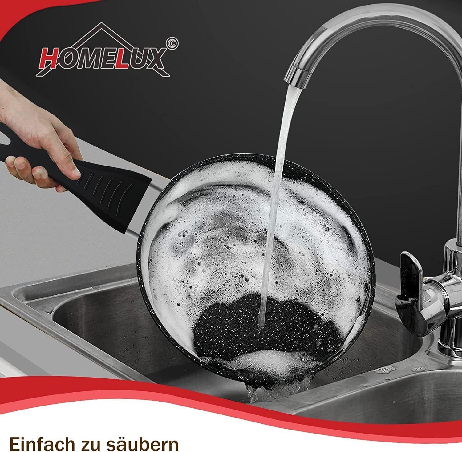 15tlg Topfset Induktions Töpfe Set Antihaft-beschichtete Aluminium KochtopfSet Homelux Töpfe Set - Image 8