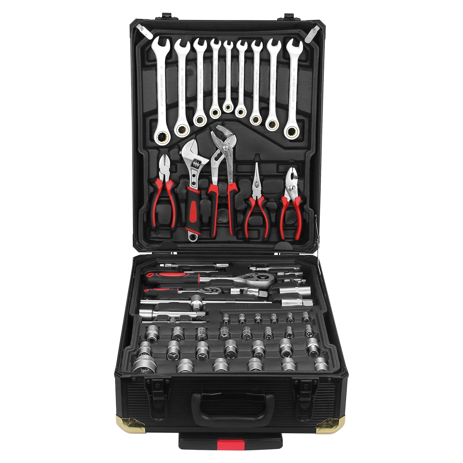 Werkzeugkoffer 599-tlg, Aluminiumkoffer, vielseitiges Werkzeugset für Werkstatt & Haushalt - Image 8