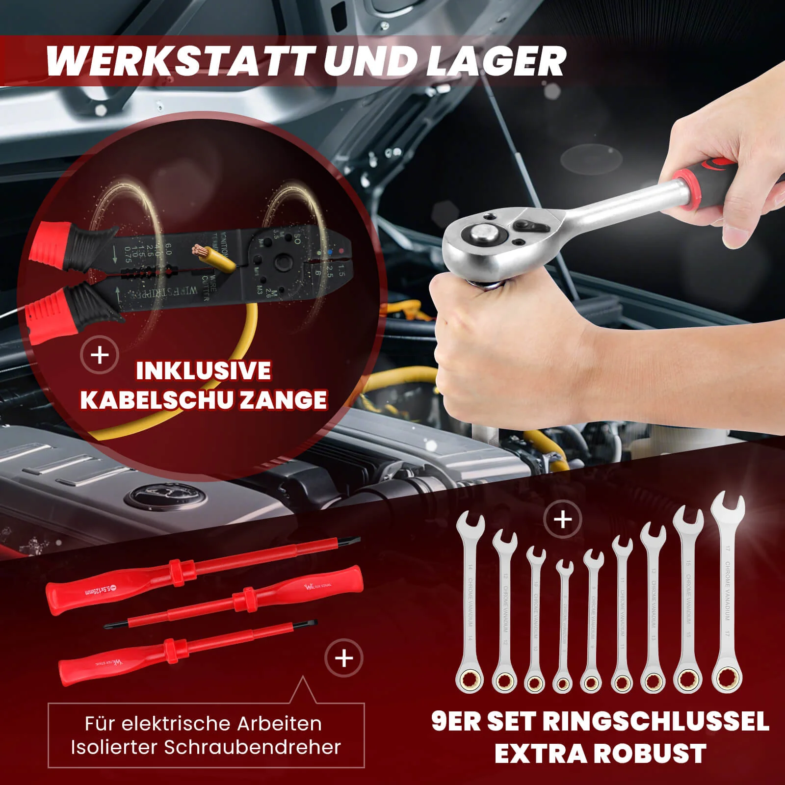 409-Teiliges Universal Werkzeugset mit Aluminiumkoffer - Image 5