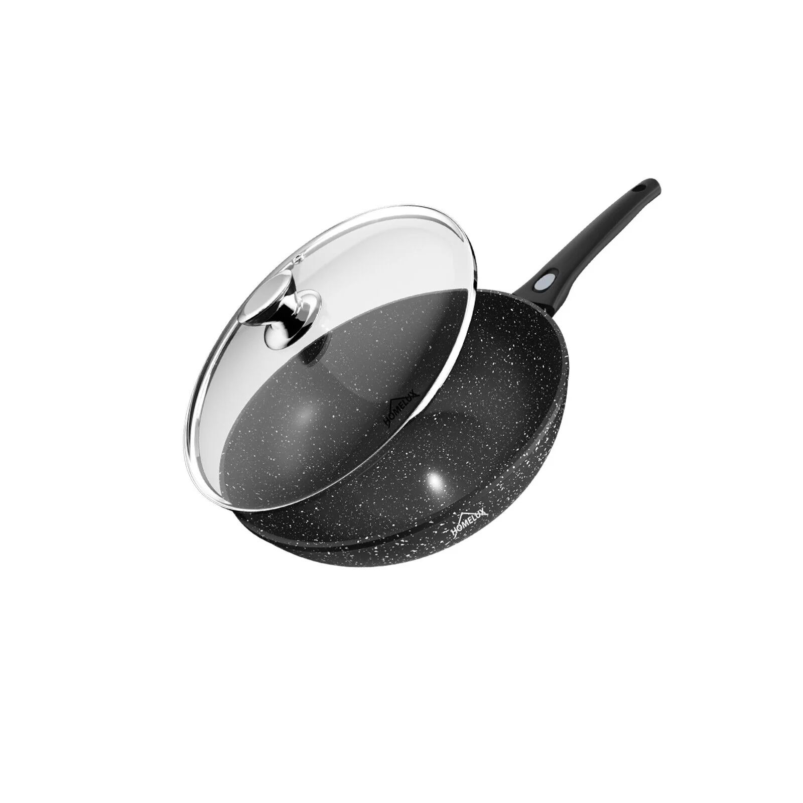 Wok Pfanne Wokpfanne Mit Deckel 28/30/32cm Abnehmbar induktion - Image 10