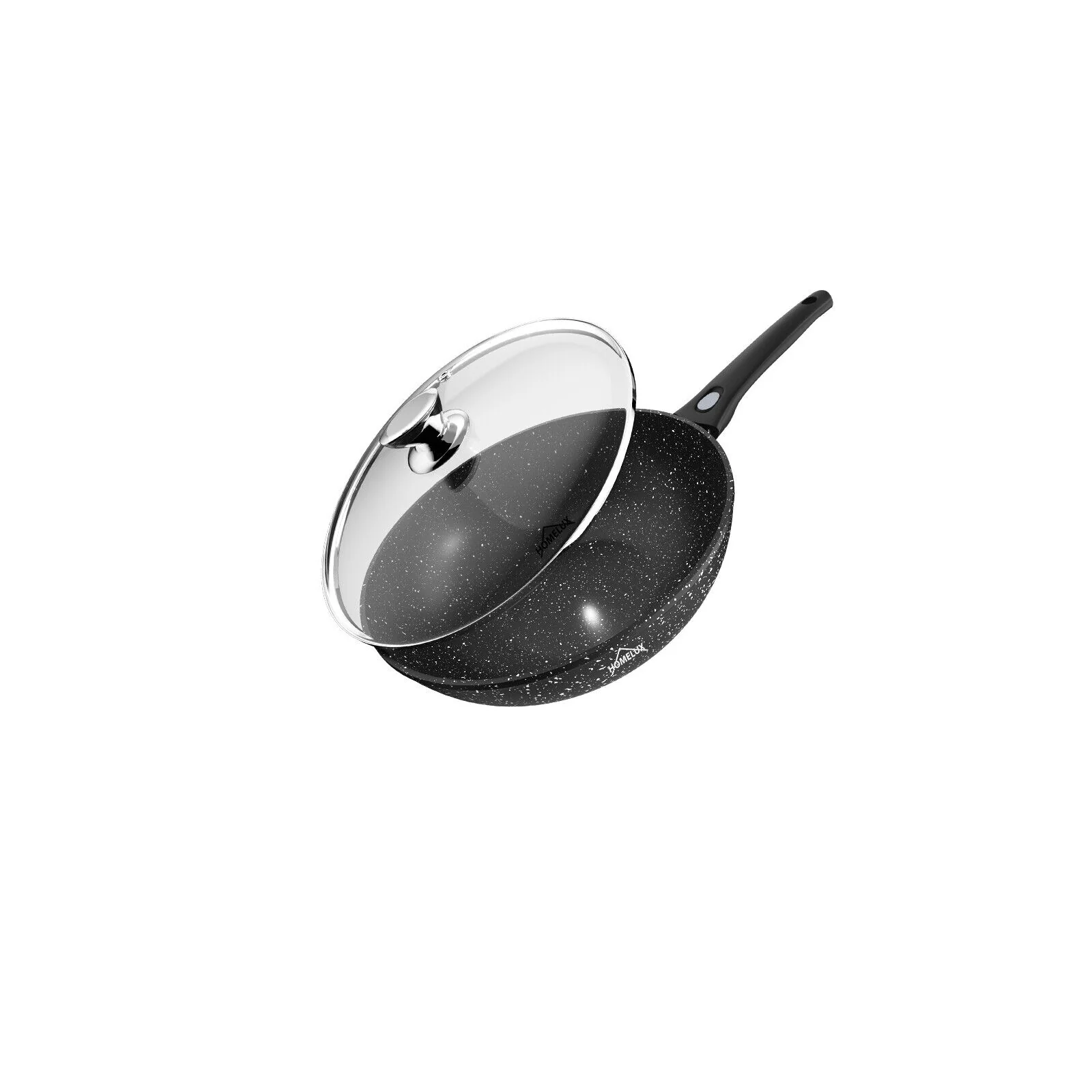 Wok Pfanne Wokpfanne Mit Deckel 28/30/32cm Abnehmbar induktion - Image 9